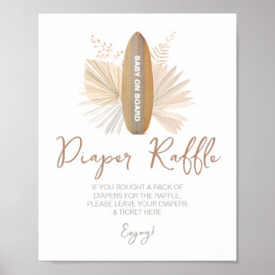 Poster Bébé au chapeau au chapeau sur le Baby shower de b