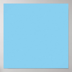 Poster Bébé bleu (couleur solide)