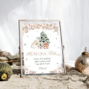 Poster Bébé c'est froid à l'extérieur de l'ours polaire M