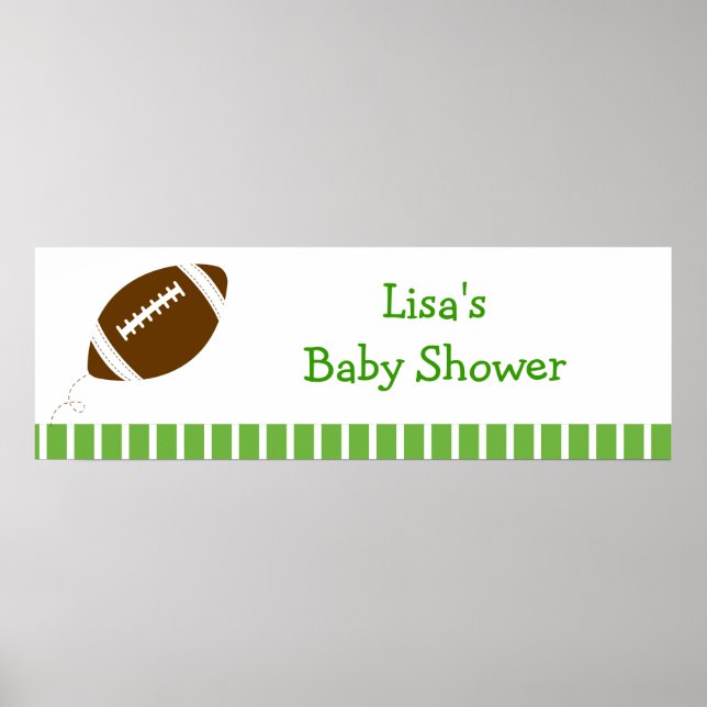 Poster Bébé de football Garçon Bannière personnalisée Sig (Devant)