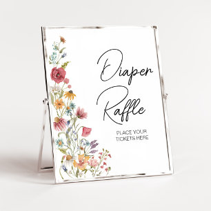 Poster Bébé de printemps en fleur Baby shower Déchets Raf