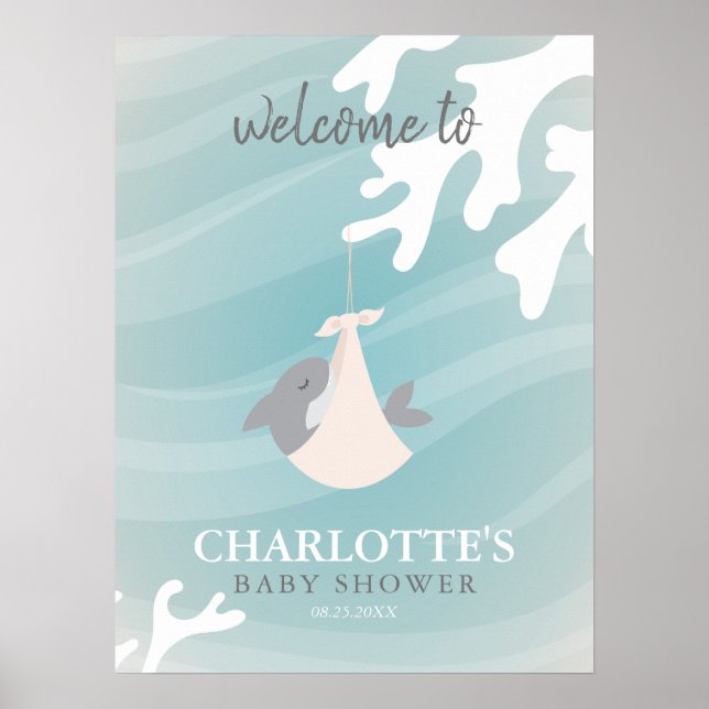 Poster Bébé de requin doux (Devant)