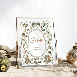 Poster Bébé d'hiver Il fait froid dehors Baby shower Fave