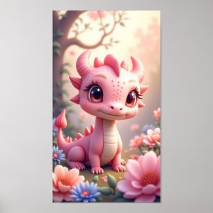 Poster Bébé Dragon