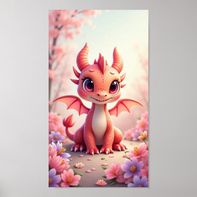 Poster Bébé Dragon (Devant)
