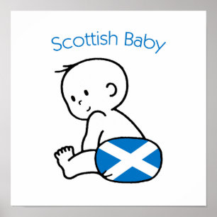 Poster Bébé écossais