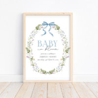 Bébé en Fleur Bleu Ressort Baby shower de la boue 