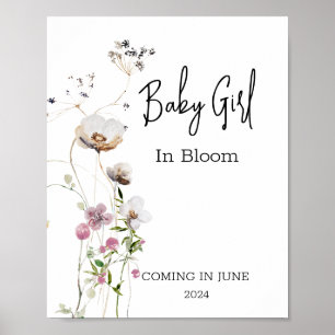 Poster Bébé en Fleur Fleur Fleur Fleur Fleur Fleur Fleur 