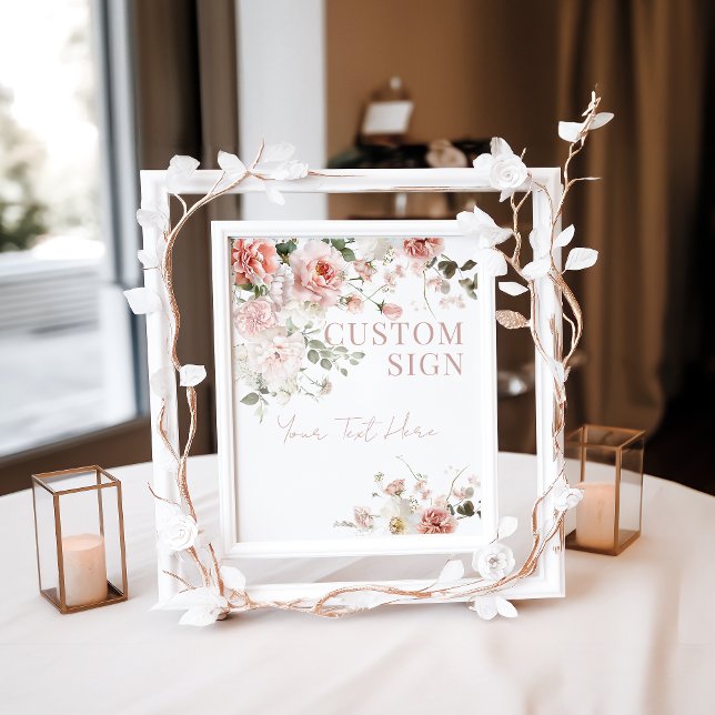 Poster Bébé en Fleur Roses Roses Roses Roses Roses Fille  (Créateur téléchargé)