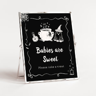 Poster Bébé est en route pour Halloween Bébés sont doux S