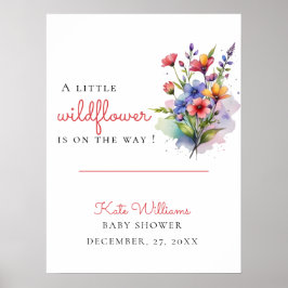 Poster Bébé fleur sauvage en fleurs