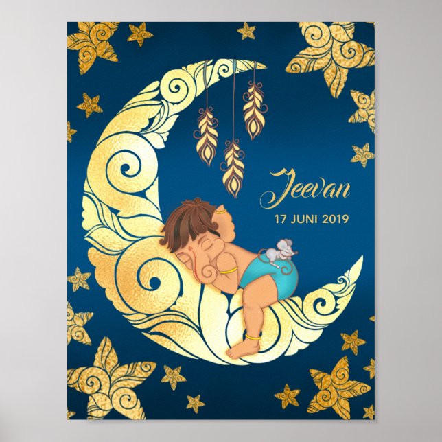 POSTER BÉBÉ GANESHA (Devant)