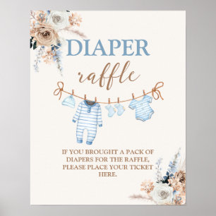 Poster Bébé Garçon Vêtements Papier Refus enseigne
