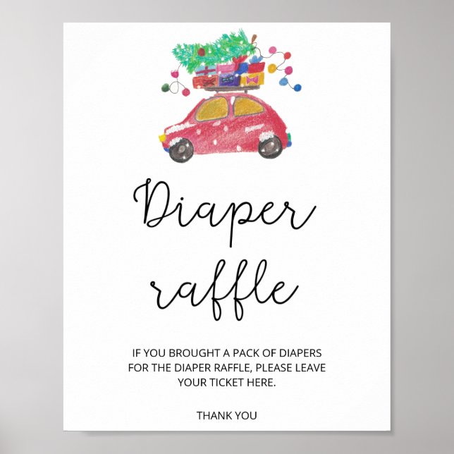 Poster Bébé il fait froid à l'extérieur de la tombola de  (Devant)