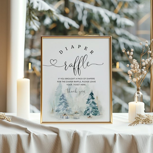 Poster Bébé il fait froid à l'extérieur de la tombola de  (Créateur téléchargé)