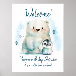 Poster Bébé Il fait froid dehors