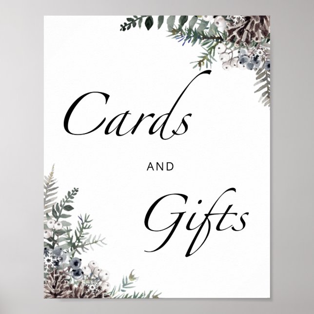 Poster Bébé il fait froid dehors cartes à feuillage persi (Devant)