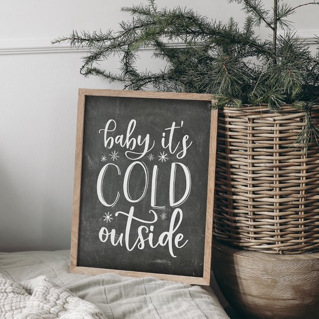 Poster Bébé Il fait froid dehors vacances (Créateur téléchargé)