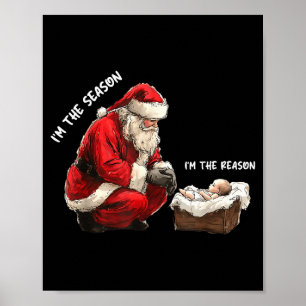 Poster Bébé je suis la saison je suis la raison Santa Rel