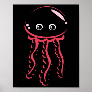 Poster Bébé Jellyfish Smiling Costume mignon Animal Hallo