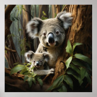 Bébé Koala Ours et maman