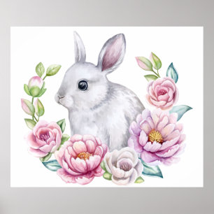Poster bébé lapin