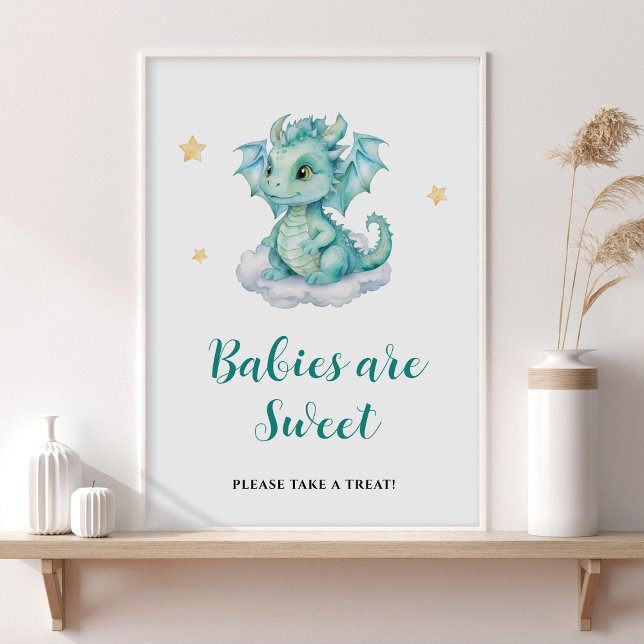 Poster Bébé mignon Dragon Les bébés sont doux (Créateur téléchargé)