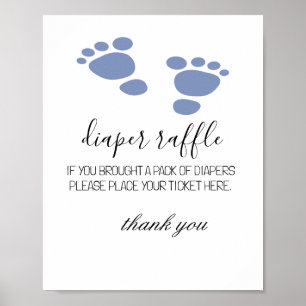 Poster Bébé Pied Imprimer Refroidissement Baby shower de 