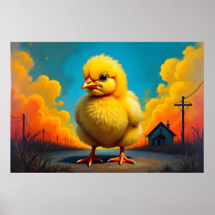 Poster Bébé poulet