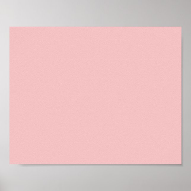 Poster Bébé rose (couleur solide) (Devant)
