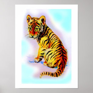 Poster Bébé tigre