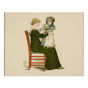 Poster Bébé victorien Greenaway Mère
