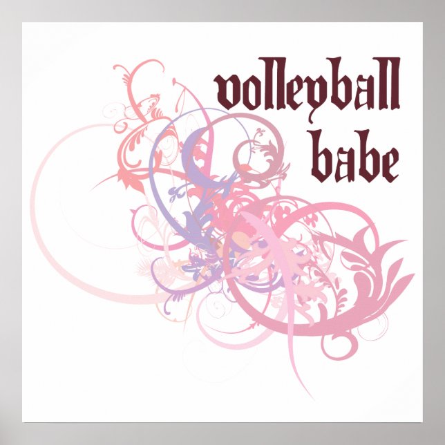 Poster Bébé Volley-ball (Devant)