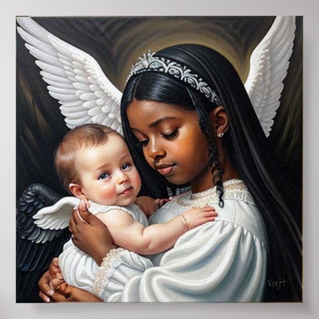 Poster bébés anges (Devant)