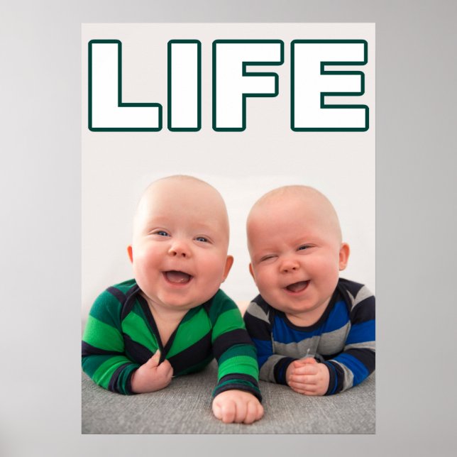 POSTER BÉBÉS DOUCES PRO-VIE DROIT À LA VIE (Devant)
