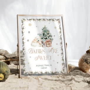 Poster Bébés d'ours polaires mignons sont sucrés Prenez u