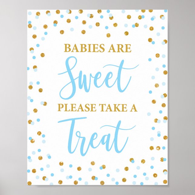 Poster Bébés sont doux S'il vous plaît prendre un signe d (Devant)