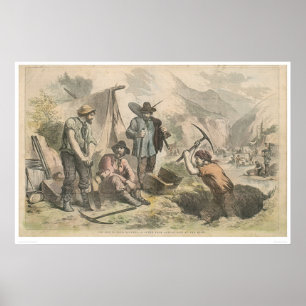 Poster Bêcheurs d'or de la Californie (2525A)