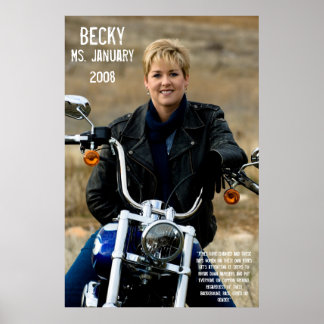 Poster Becky, Mme Janvier 2008