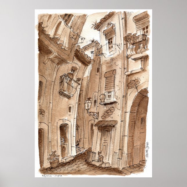 Poster beco da alfama (Devant)