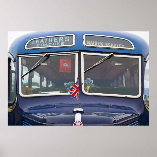 Poster Bedford OB Coach, vers 1950. (Devant)