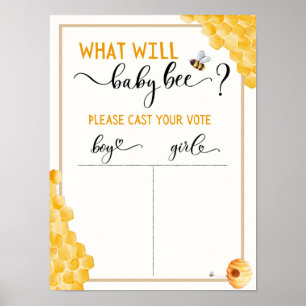 Poster Bee Baby Genre Révéler l'affiche de vote