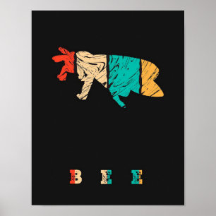Poster Bee Gifts ,I Love Bee, Beekeeping Gift,Bee Saying