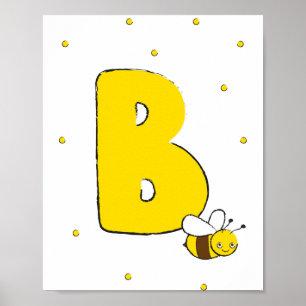 Poster Bee mignonne Cartoon Kids Baby