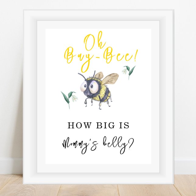 Poster BEE - Quelle taille fait le ventre de maman ? (Créateur téléchargé)
