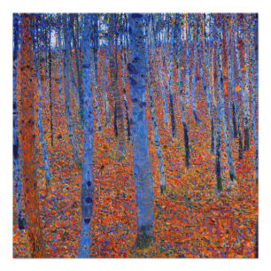 Poster Beech Grove de Gustav Klimt I célèbre peinture