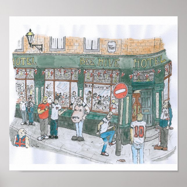 Poster Beehive NEWCASTLE 1990 (Devant)