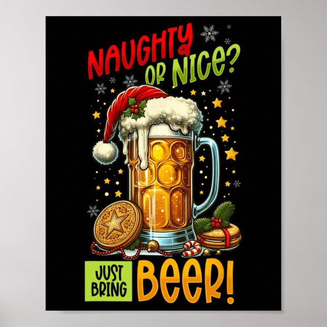 Poster Beer Lover Noël (Devant)