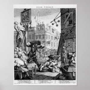 Poster Beer Street, 1751