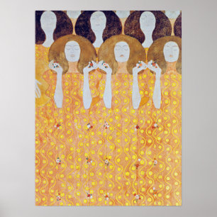 Poster Beethoven Frieze (détail), Gustav Klimt